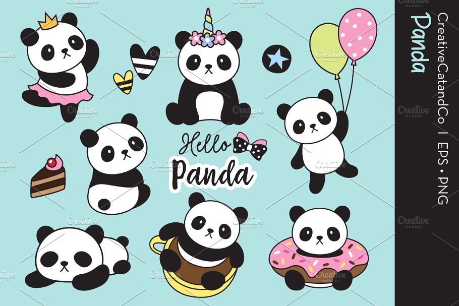 910x607 Panda Clipart Vector Cartoon For Free Download And Use Images
