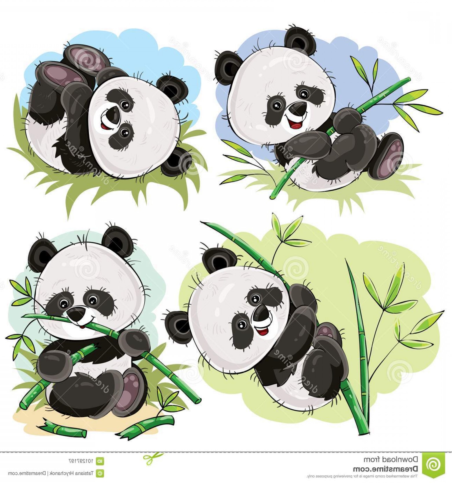 Panda Cartoon Vector at Vectorified.com | Collection of Panda Cartoon ...