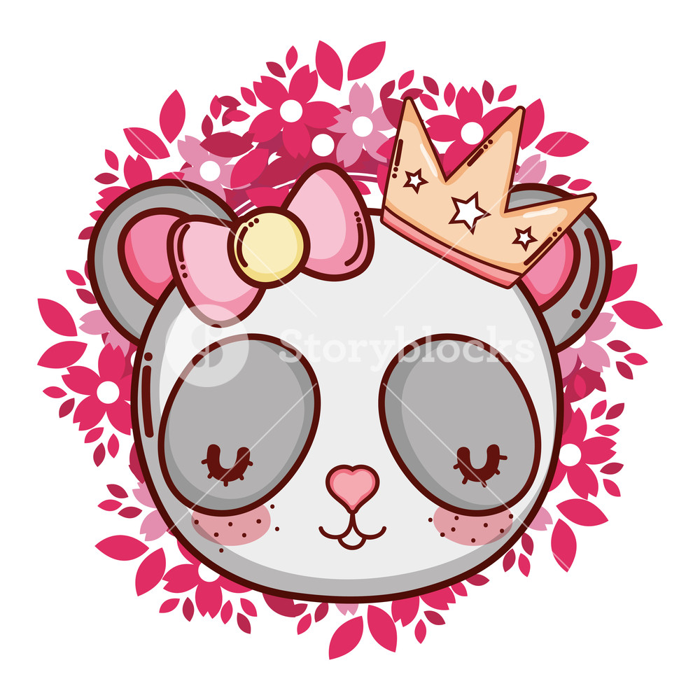 1000x1000 Cute Animal Panda Bear Cartoon Vector Illustration Graphic Design