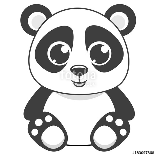500x500 Cartoon Panda Vector Illustration Stock Image And Royalty Free