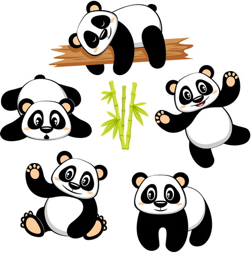 500x510 Cute Cartoon Panda Vector Free Download