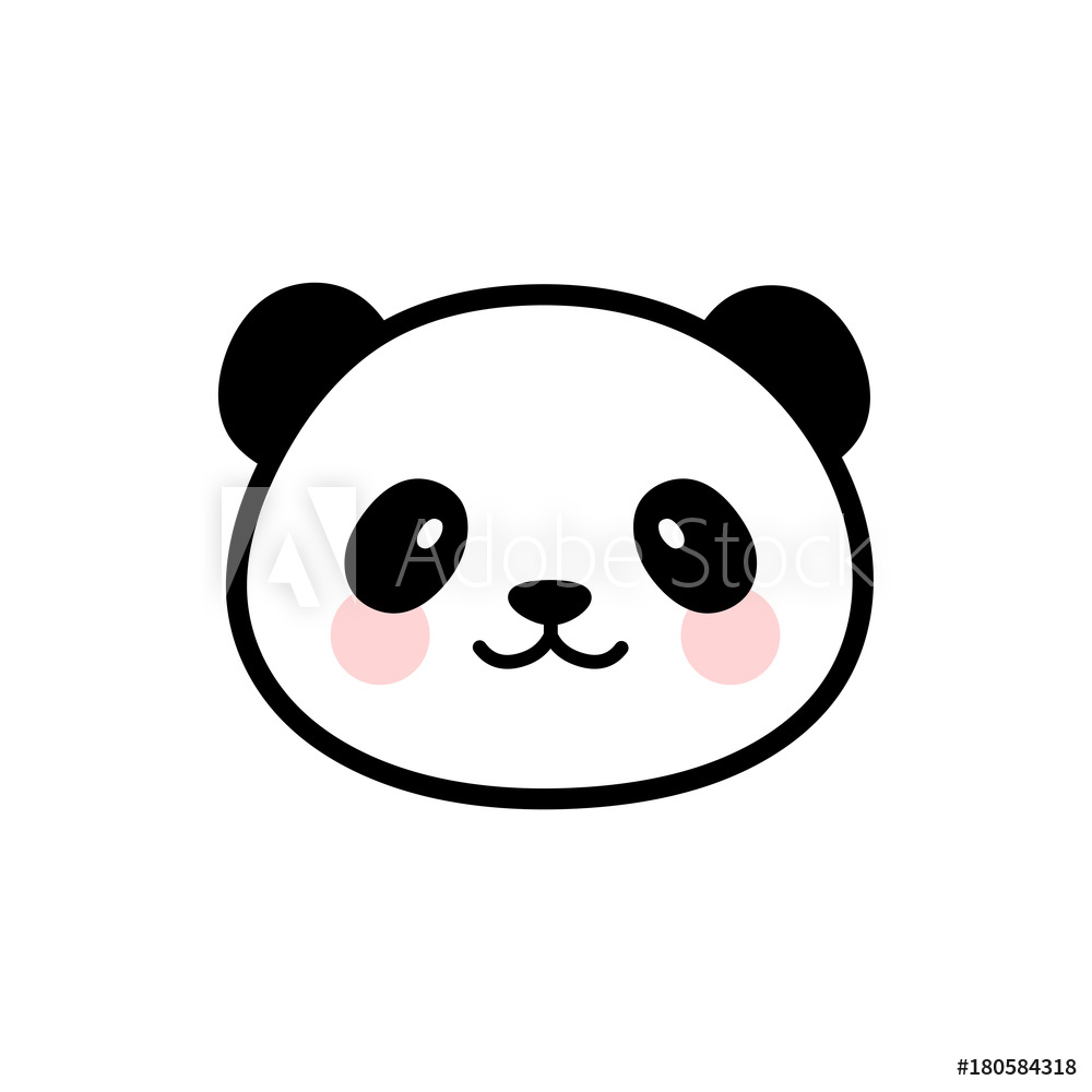 Panda Face Vector at Vectorified.com | Collection of Panda Face Vector