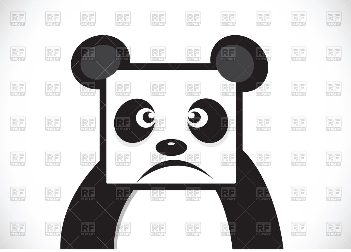 1200x863 Panda Cartoon Face Vector Image Of Plants And Animals Tumdee