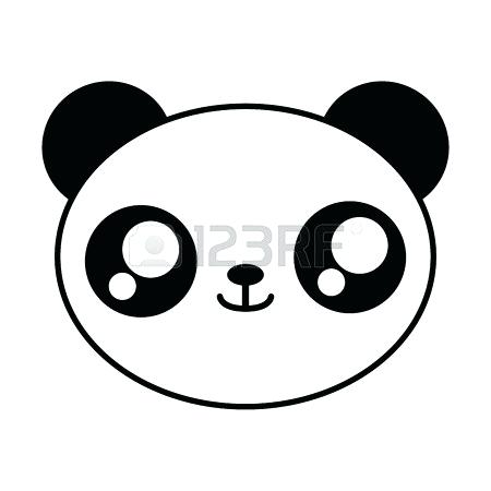450x450 Cartoon Panda Face