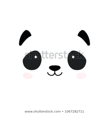 450x470 Panda Face Template