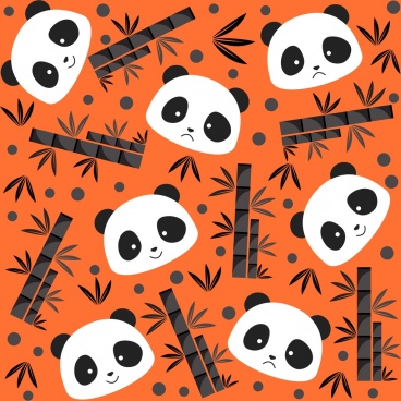 368x368 Cartoon Panda Face Free Vector Download