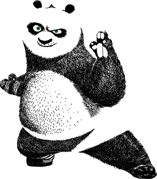 524x600 Kungfu Panda Free Vector In Coreldraw Cdr