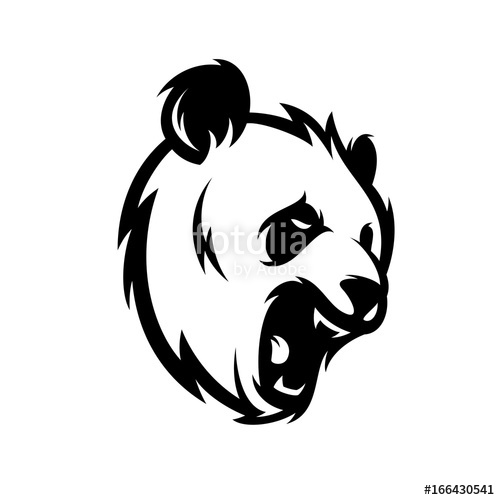 500x500 Panda Vector Logo Illustration Stock Image And Royalty Free