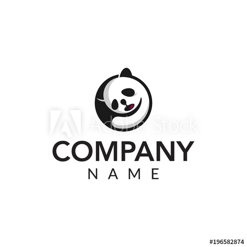 Sleep Panda Vector Logo Icon Illustration 500x500 Sleep Panda Vector Logo Icon Illustration