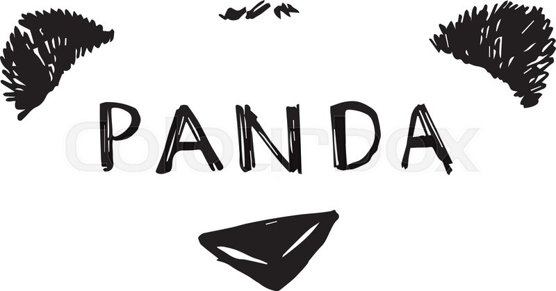 Hand Drawn Panda Vector Illustration Stock Vector Colourbox 800x419 Hand Drawn Panda Vector Illustration Stock Vector Colourbox