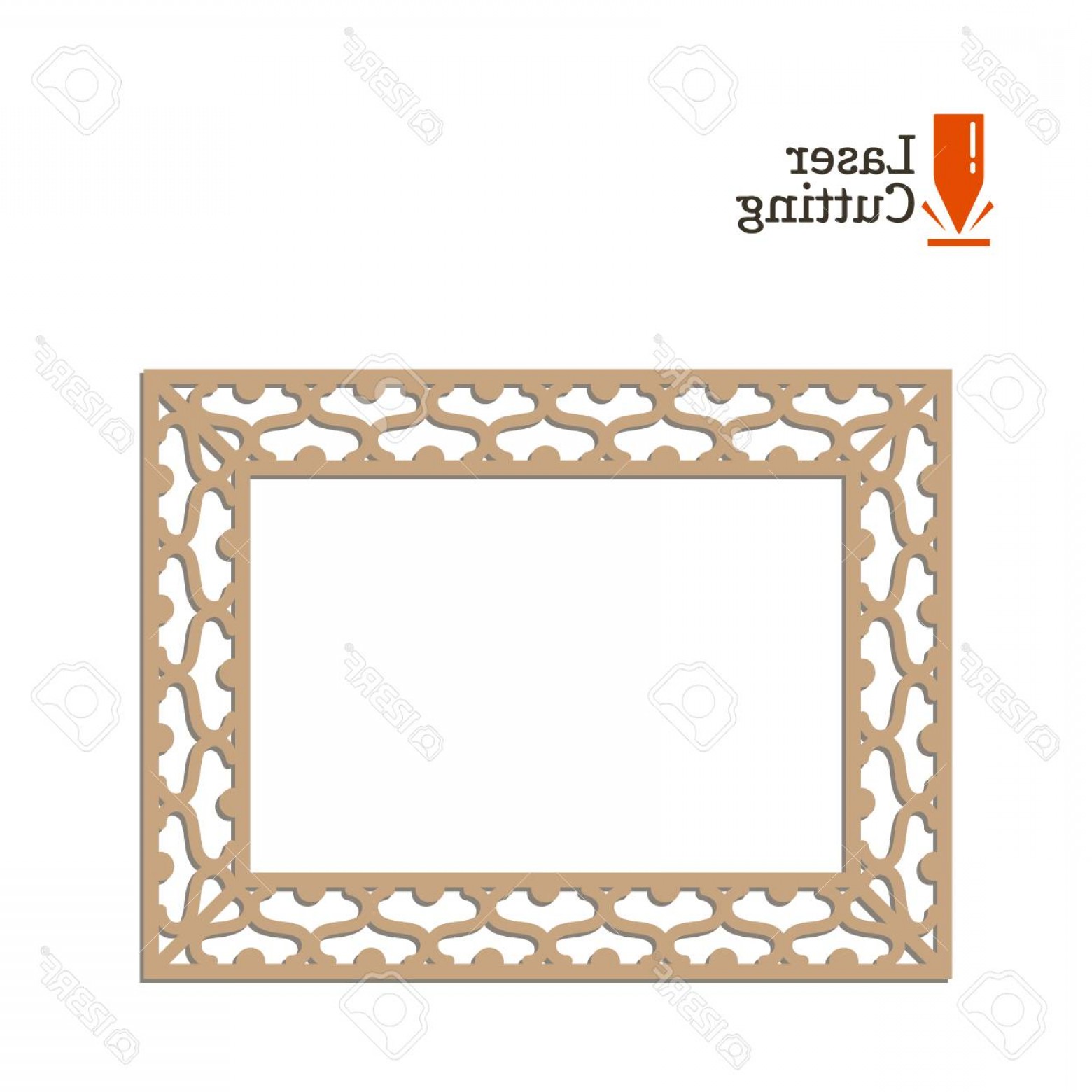 1560x1560 Photostock Vector Laser Cut Panel Vector Frame Template For Cut