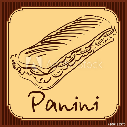 Panini Vector Illustration 500x500 Panini Vector Illustration