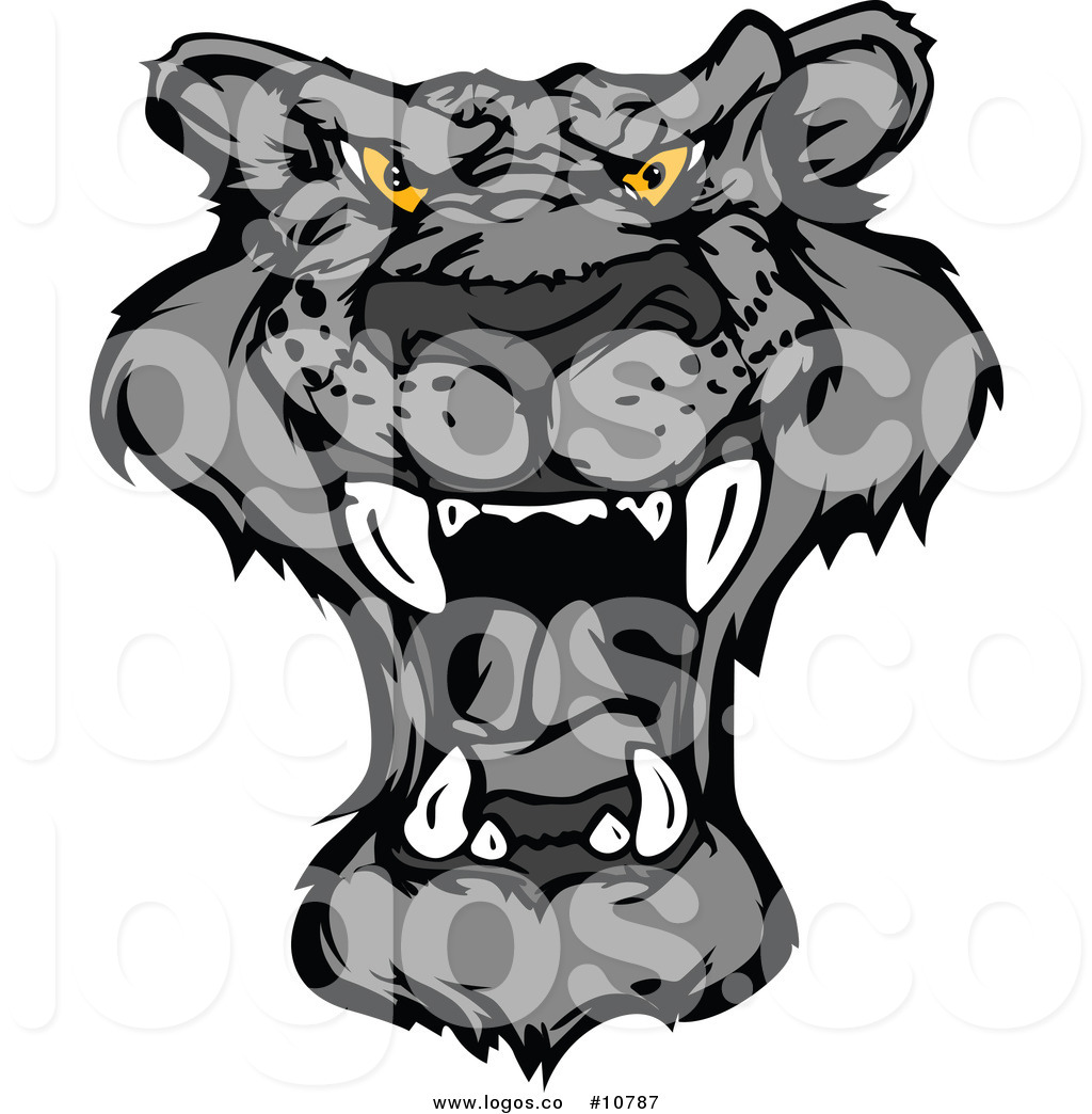 1024x1044 Royalty Free Clip Art Vector Logo Of A Roaring, Yellow Eyed Black