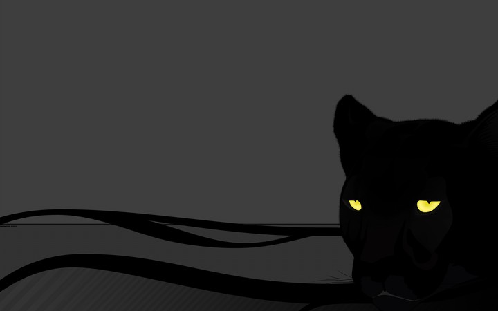 720x450 Vector Image Of An Panther Face On Black Background Wallpaper