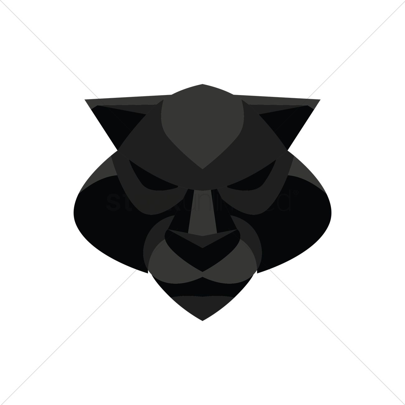 Panther Head Vector Image 1300x1300 Panther Head Vector Image