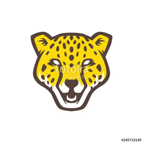 Panther Head Logo Vector Icon Illustration Stock Image 500x500 Panther Head Logo Vector Icon Illustration Stock Image