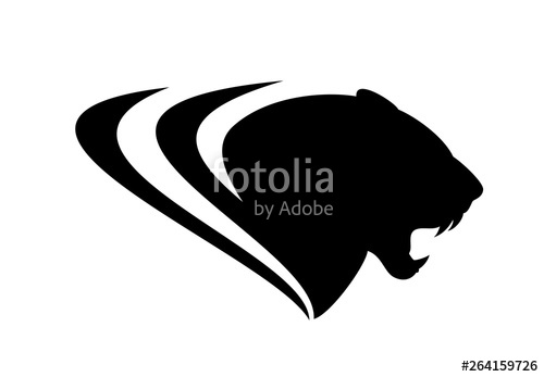 Roaring Black Panther Profile Head 500x347 Roaring Black Panther Profile Head