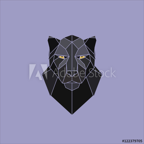 Black Panther Head Vector Illustration 500x500 Black Panther Head Vector Illustration