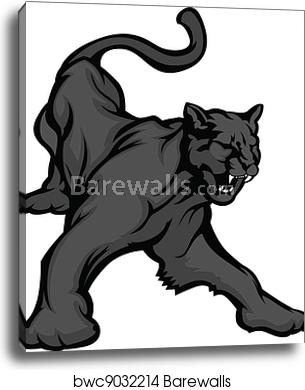 Panther Mascot Body Vector Image, Canvas Print Barewalls Posters 305x390 Panther Mascot Body Vector Image, Canvas Print Barewalls Posters