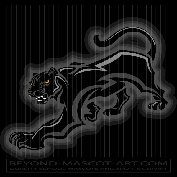 Panther Mascot Graphic Vector Image 600x600 Panther Mascot Graphic Vector Image