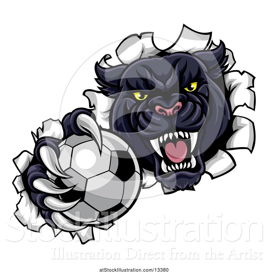 Vector Illustration Of Black Panther Mascot Breaking Through 1024x1044 Vector Illustration Of Black Panther Mascot Breaking Through