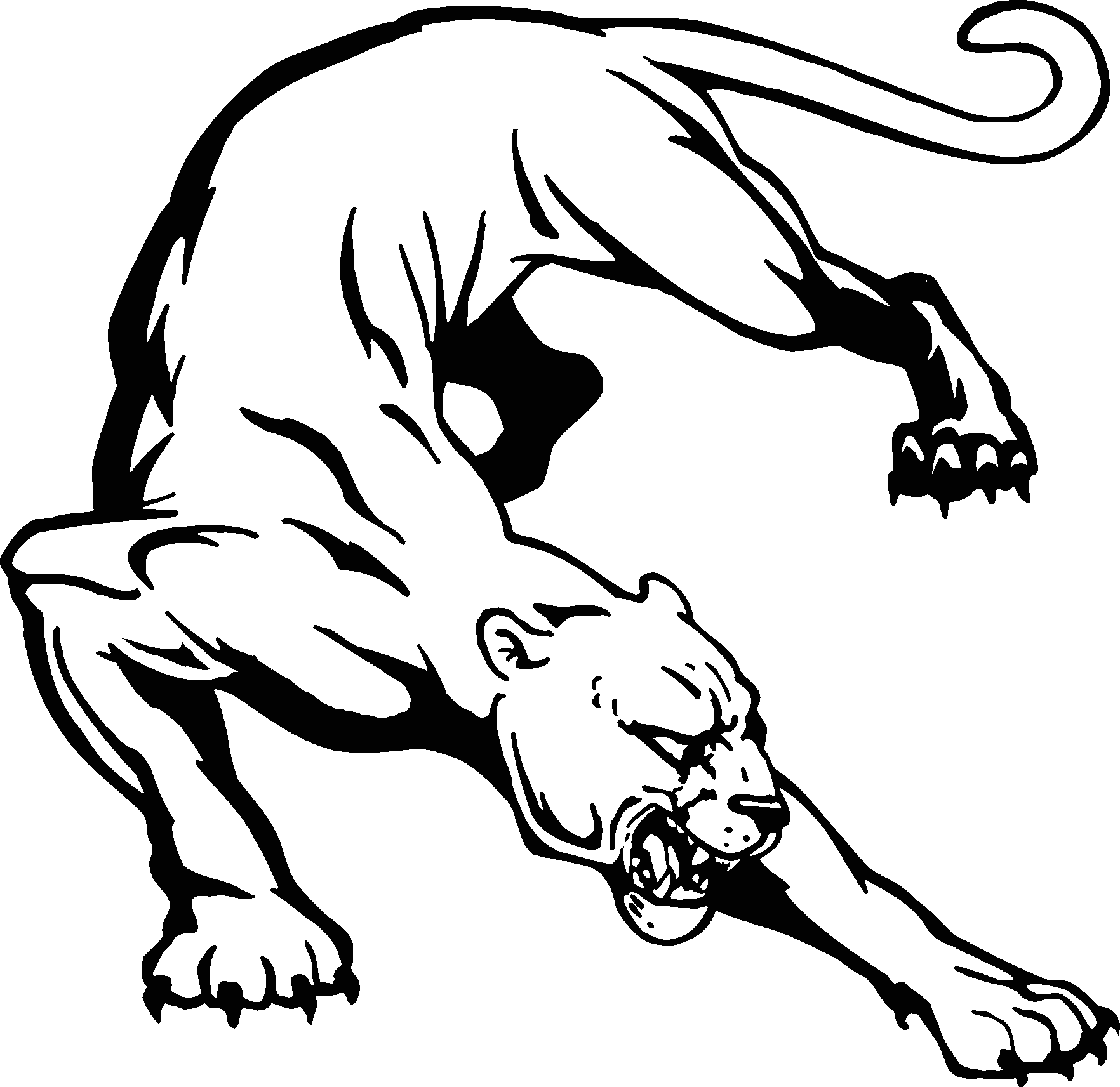 1764x1713 Black Panther Clip Art Free Vector Image