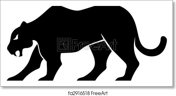 561x306 Free Art Print Of Panther Silhouette Vector Black Panther