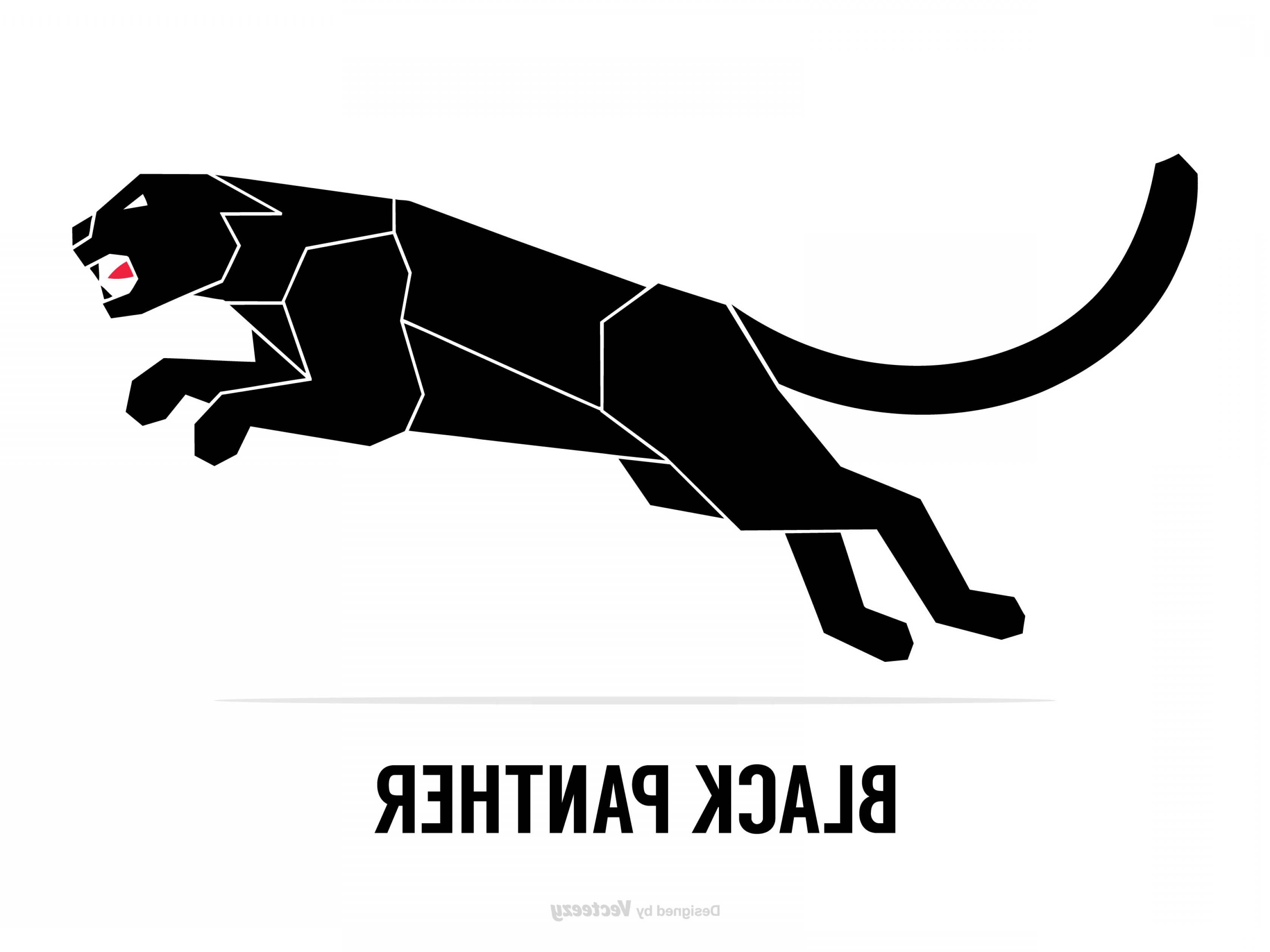 Пантера вектор чб