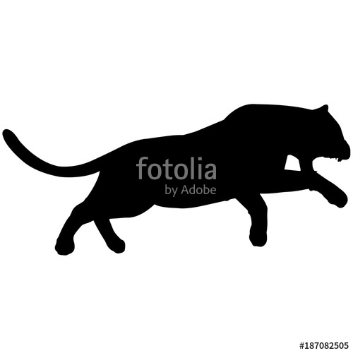 500x500 Panther Silhouette Vector Graphics Stock Image And Royalty Free