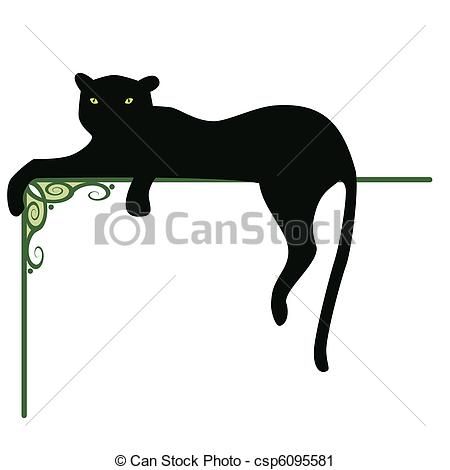 450x470 Panther Vector Clip Art Royalty Free Panther Clipart Vector