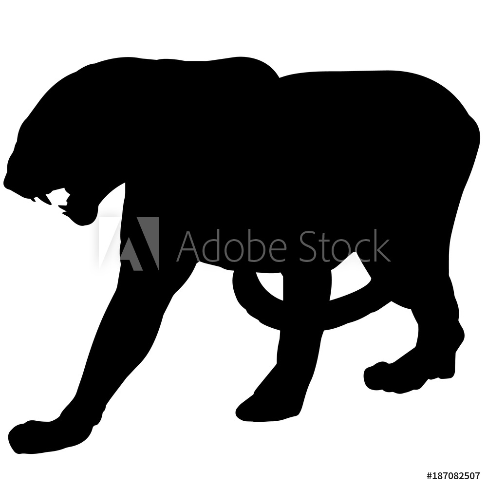 1000x1000 Photo Art Print Panther Silhouette Vector Graphics Europosters