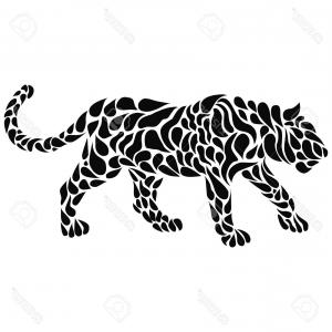 300x300 Stock Photo Silhouette Of An Black Panther Vector Illustration
