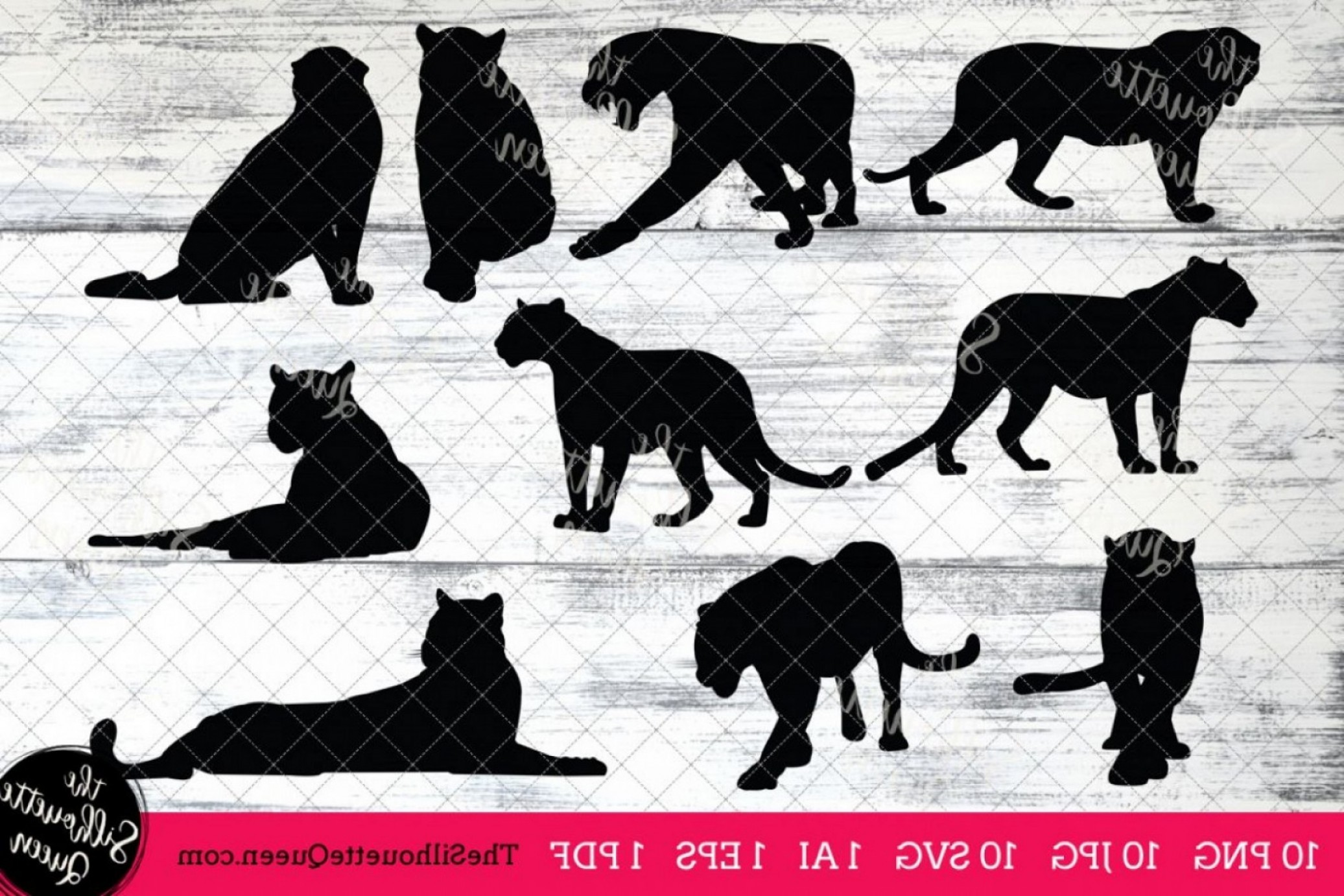2073x1382 Black Panther Silhouettes Clipart Clip Art Svgs Jpgs Pngs