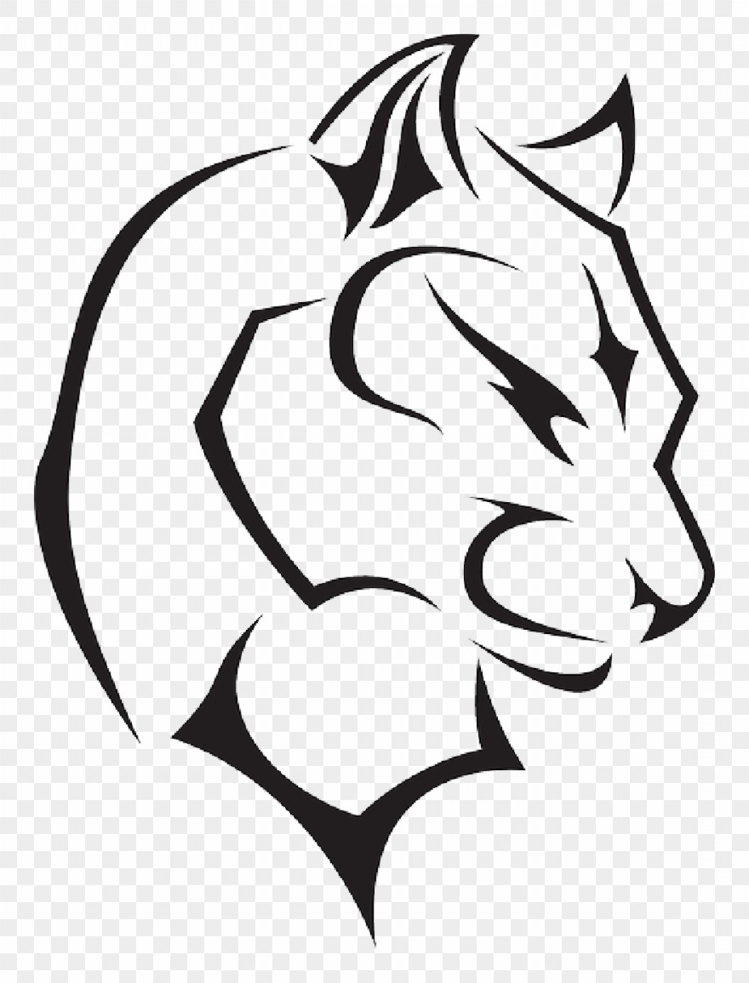 1056x1386 Black Panther Drawing Vector Catamart