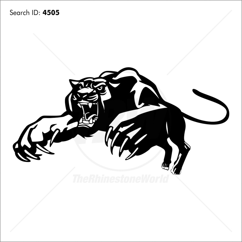 800x800 Panther Vector Mascot