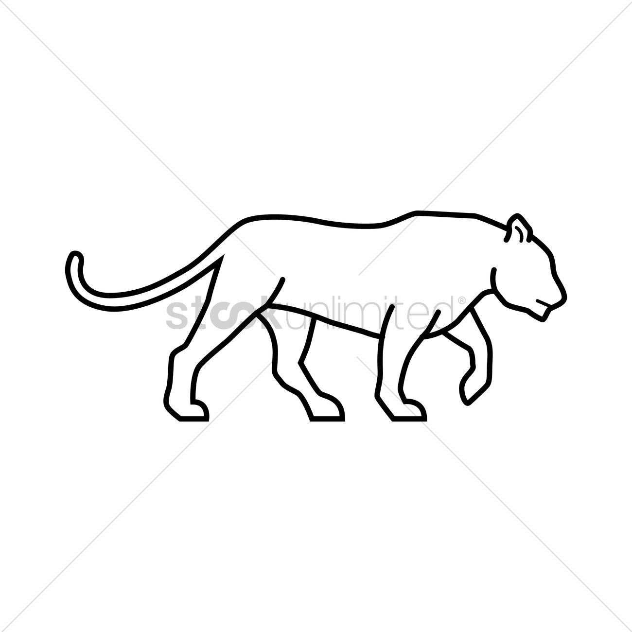 1300x1300 Panther Vector Image