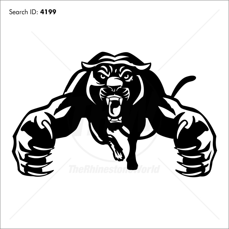 800x800 Panther Vector Mascot