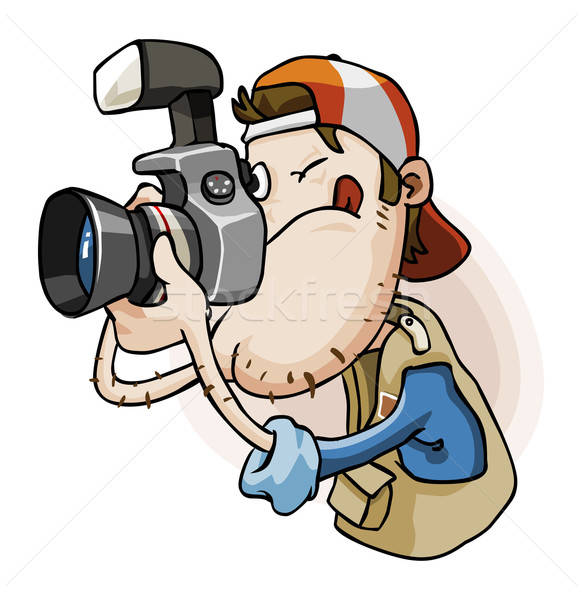 582x600 Press Paparazzi Vector Illustration Afiat Sukmaraga