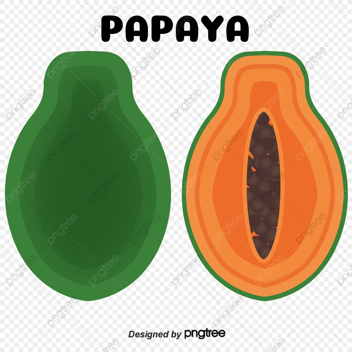 1200x1200 Papaya Fruit, Pawpaw, Papaya, Vector Papaya Png And Vector