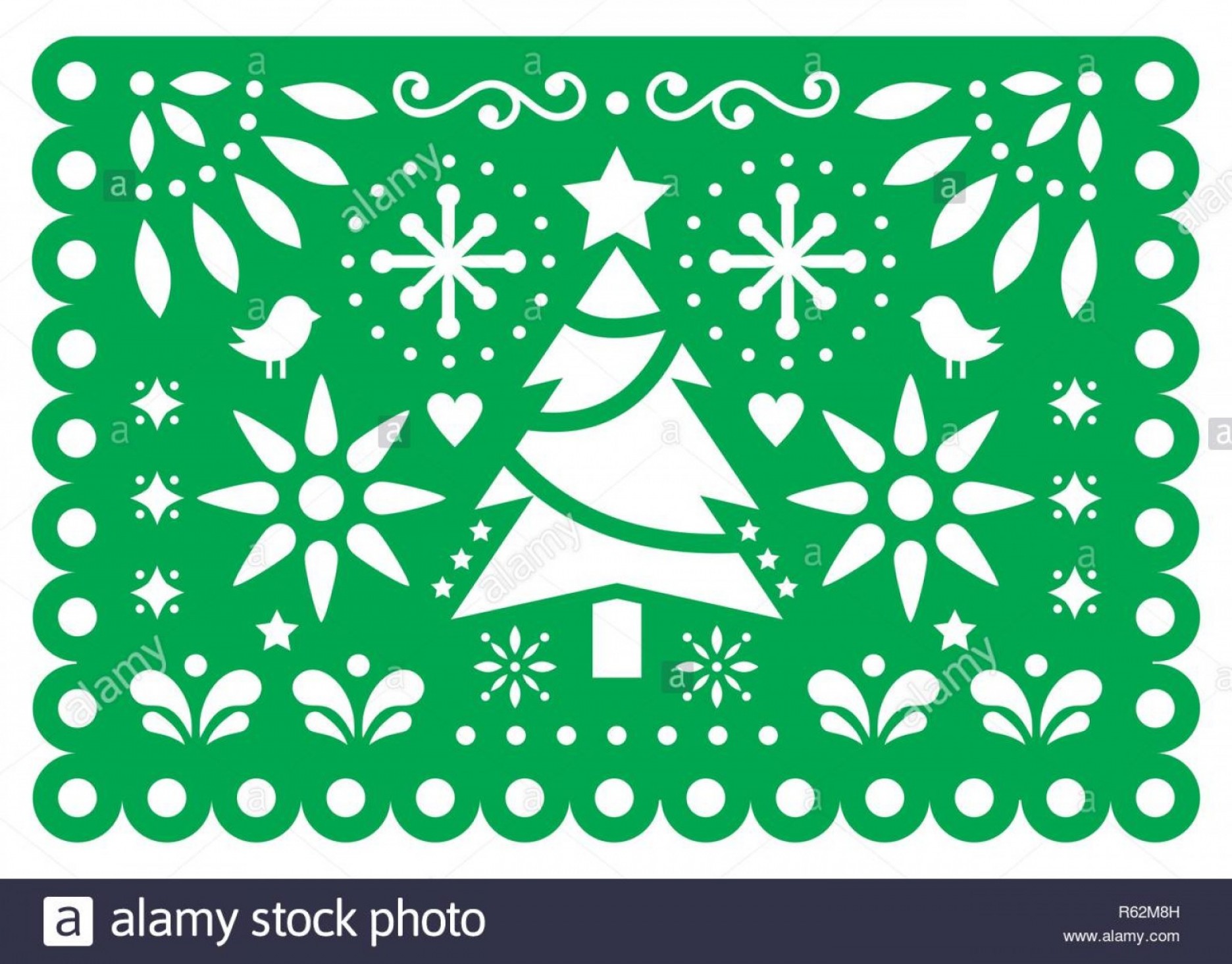 1872x1465 Christmas Papel Picado Vector Design Mexican Xmas Paper