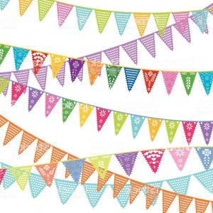 300x300 Rows Of Papel Picado Bunting Flags Gm Newwaysys