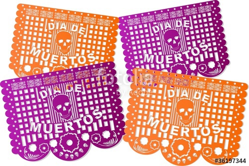 500x333 Papel Picado De Muertos Stock Image And Royalty Free Vector