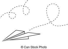 270x194 Paper Airplane Vector Clipart