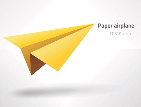 486x368 Paper Airplane Free Vector Download