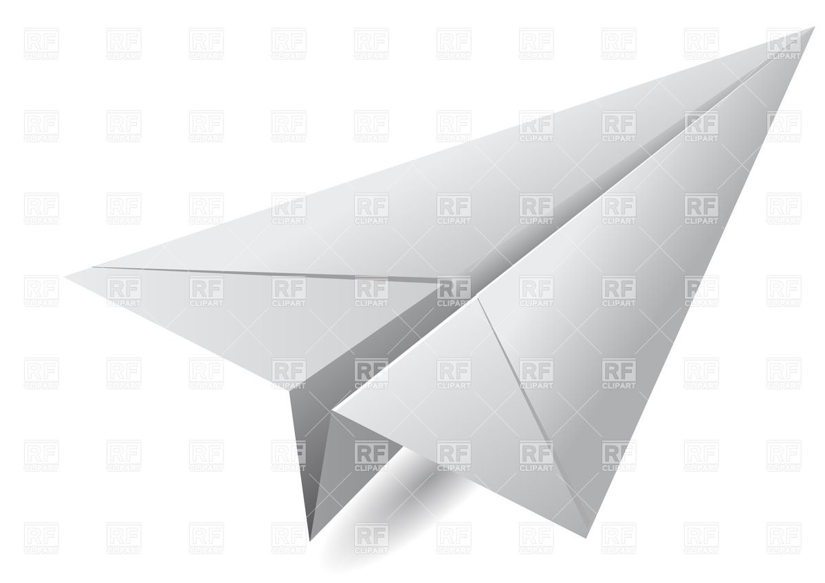 1200x849 White Paper Airplane Vector Image Of Objects Arkela