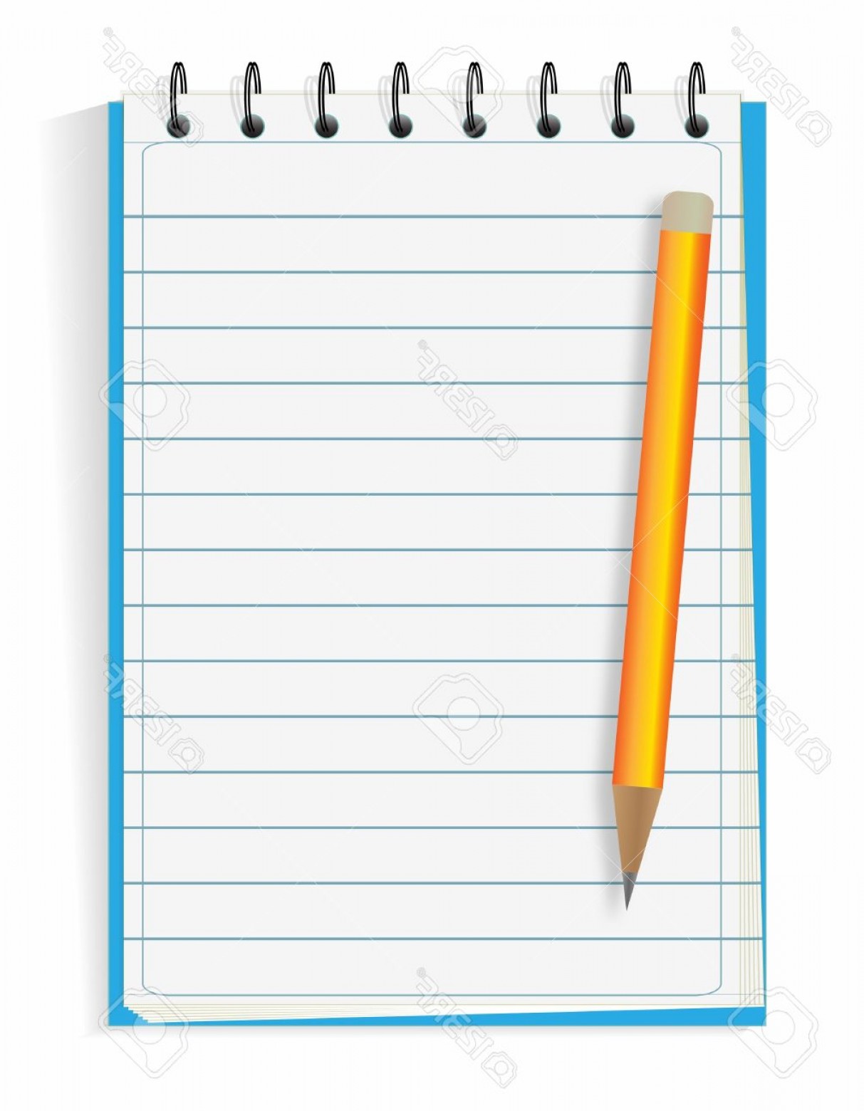 1213x1560 Notebook And Pen Vector Geekshirts