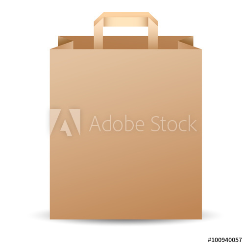 Brown Paper Bag Template Vector Illustration 500x500 Brown Paper Bag Template Vector Illustration