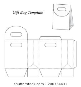 Paper Bag Template Vector at Vectorified.com | Collection of Paper Bag ...
