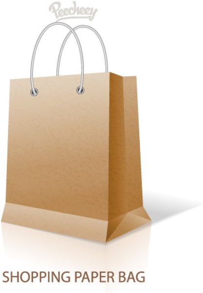 Paper Bag With Handles Template Free Vector In Adobe Illustrator 416x600 Paper Bag With Handles Template Free Vector In Adobe Illustrator