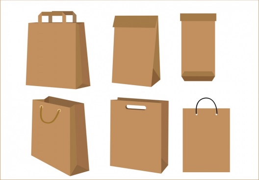 Paper Bag Template Vector at Vectorified.com | Collection of Paper Bag ...